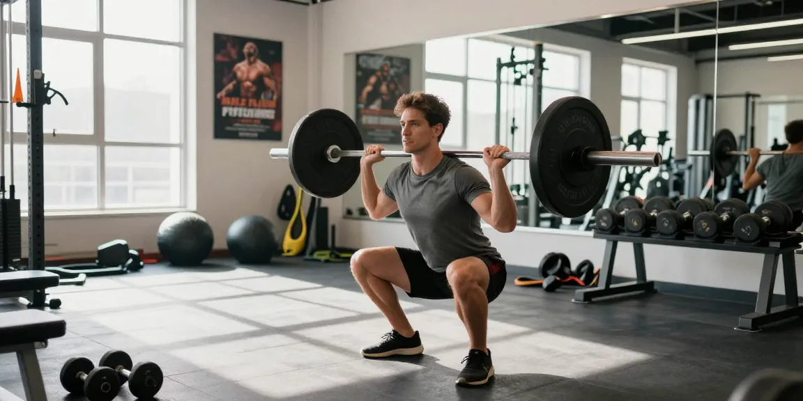 Die Global Pharma Steroid Shop zeigt einen Athleten beim Krafttraining mit einem Langhantel, umgeben von Fitnessgeräten.